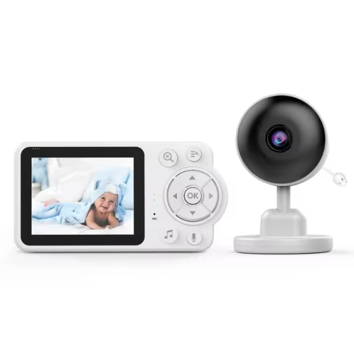 Monitor de Bebé Electrónico con Pantalla LCD de 2,8 Pulgadas Intercomunicador de Vídeo - 1