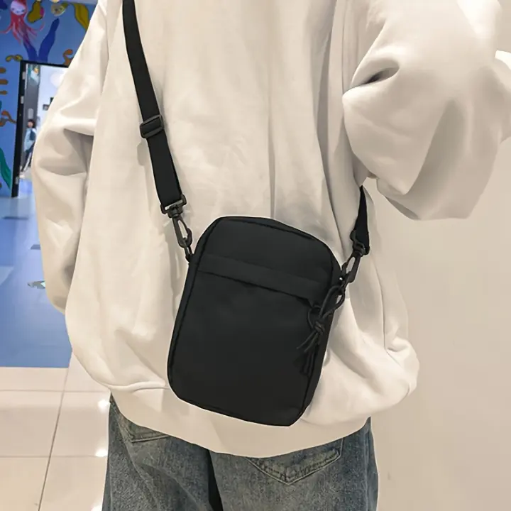 Mini Bolso Bandolera - Ligero, Casual con Bolsillo para Teléfono para Deportes y Ocio - Disponible en Caqui, Blanco, Negro - 1