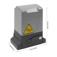 Kit de abridor automático de puerta corredera, operador de puerta resistente con Control remoto de 370W para garaje de hasta 600kg - details 2
