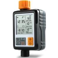 Temporizador de riego automático para jardín, manguera con retardo de lluvia, bloqueo infantil, impermeable IP65, pantalla LCD grande Ga - details 0