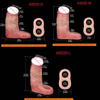 Leten SXXY Manga Abierta de Silicona con Hilo Interior Mejora del Tamaño para Hombres y Parejas - details 2