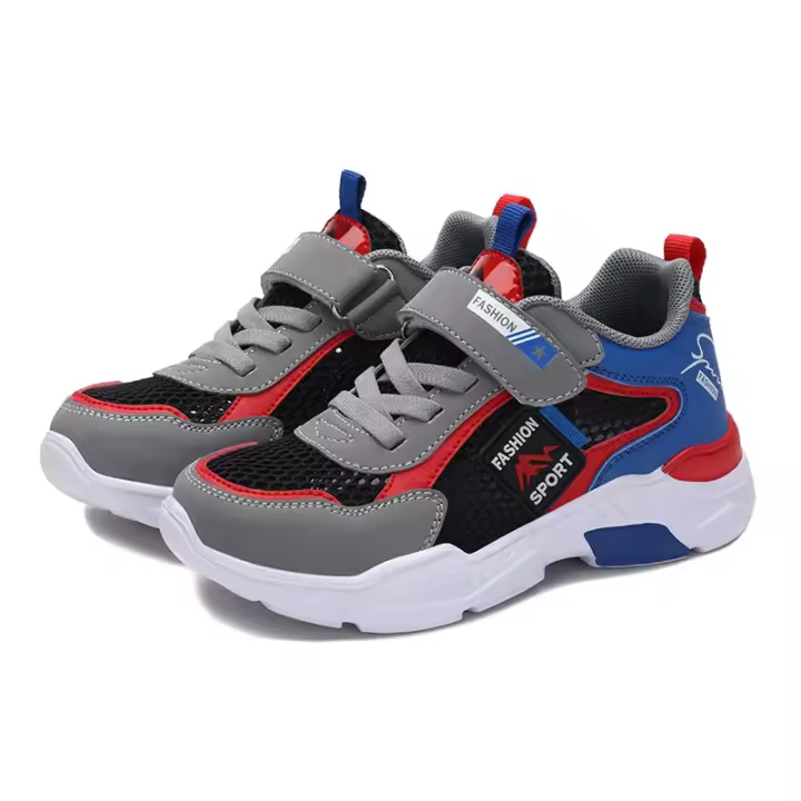 Zapatos De Una Sola Rojos Para Niños, Zapatillas De Deporte Para Niños, Superficie Antideslizante Transpirable De Verano, Tenis Informales Para Niñas, Zapatos Deportivos Para Correr Al Aire Libre - 1