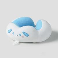 Almohada suave y esponjosa en forma de U para descanso de avión, microfibra - details 3