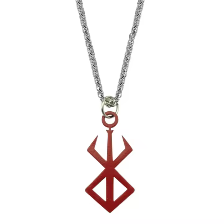 Collar con Logo del símbolo de Anime Berserk, colgantes con Logo de espada Guts, joyería de decoración para Cosplay, accesorios de collar, regalos - 1