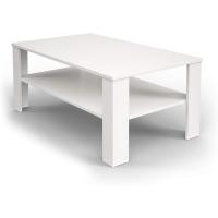 Mesa de sofá con estante, mesa de centro, mesa central, madera ecológica, diseño moderno, medidas: 100 x 60 cm - details 19