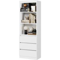 Estantería de Madera de 180cm con 3 Cajones Ideal para Oficina, Salón Organizador de Documentos, Archivadores, Carpetas, Libros - details 16