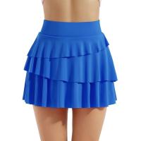 Faldas de tenis plisadas con 2 bolsillos para mujer, falda atlética de golf con control de barriga y volantes, de secado rápido con pantalones cortos, faldas en capas para entrenamiento - details 12