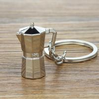 Llavero de Metal 3D creativo con forma de cafetera, Mini llavero con mango de café, llavero creativo con forma de jarra Moka, colgante pequeño - details 18