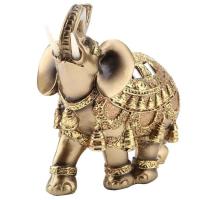 Estatua dorada de Feng Shui de la suerte, estatuilla de riqueza, regalo, decoración del hogar, escultura de elefante - details 3