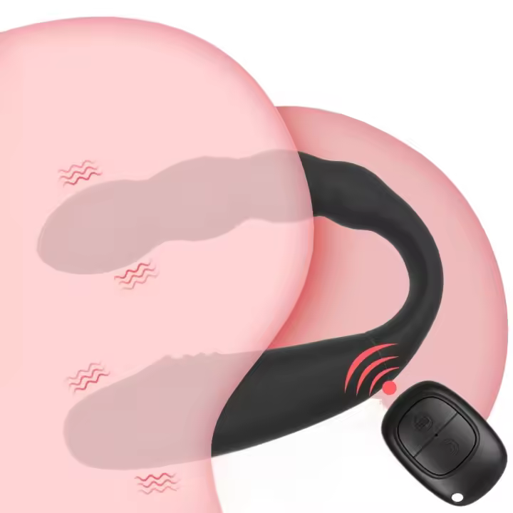 Consolador 2 en 1, vibradores con tapón Anal para mujer, pinzas para clítoris y pezones, dilatador de trasero, masturbador femenino, Juguetes sexuales inalámbricos para adultos 18 eróticos - 1