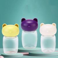 Botella de agua portátil para mascotas de 350ml, taza plegable reutilizable para beber para mascotas, a prueba de fugas con cordón, cuenco de alimentación para mascotas al aire libre - details 9