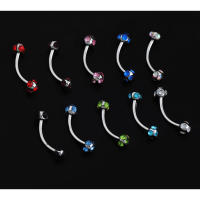 Piercing de acero 316L para ceja, 10 piezas, 1,2x10MM, para tabique, clavícula, cartílago, hélice, anillo de Aro cautivo - details 3