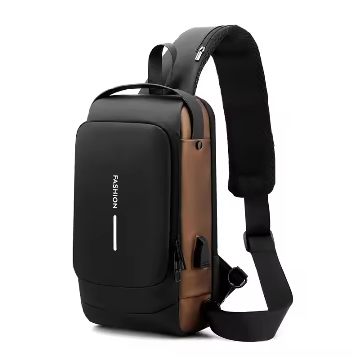 Bolso De Hombro Anti-Robo Para IPad Mini 6 Bolso De Pecho Para Viaje Para Hombres Con Bloqueo De Contraseña Bolso De Mensajero - 1