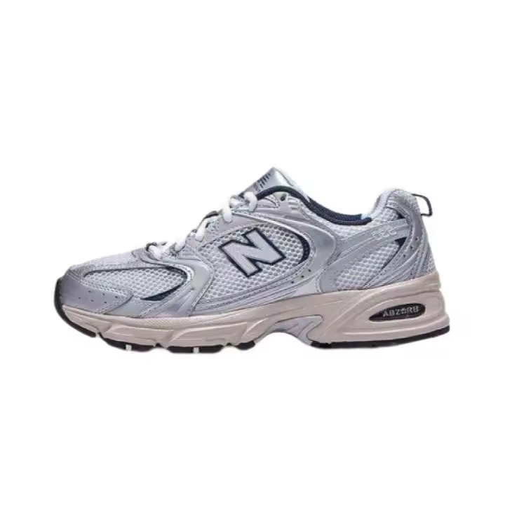 Leten 530 Sier para hombres y mujeres, zapatillas de correr casuales retro MR530KA Pegatinas de pared - 1