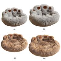 Cama de perro de lujo pata en forma de felpa perro estera, cama para mascotas para perros pequeños medianos y grandes, suministros gatito, perro mascota calmante cama, estera lavable - details 15