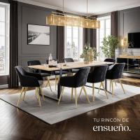 Sillas de Comedor Ergonómicas y Versátiles Juego de Sillas Tapizadas en Terciopelo - details 20