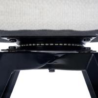 Juego de 4 sillas de comedor con asiento y respaldo suaves, con patas de metal macizo, para salón, dormitorio, cocina o comedor, ante marrón - details 77