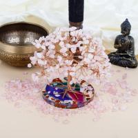 Árbol de Piedras Curativas de 7 Chakras Hoja de Ámetista Envoltura en Hilo de Ágata Natural - details 3