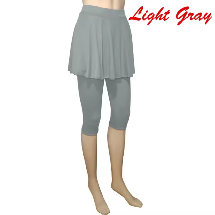 Mallas deportivas de Color sólido para mujer, Leggings cortos sin costuras, falda informal, pantalones de Yoga - 1