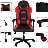Ergonómica Reclinable con Cojín Lumbar y Cervical |   Respaldo Alto Acolchado |   Altura ajustable |   Ruedas Giratorias 360 °   y Reposabrazos |   Ideal Ordenador, Oficina, Videojuego o Escritorio - details 12