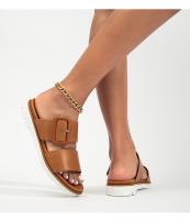 Sandalias de verano para mujer, con suela gruesa, estilo informal, antideslizantes, para embarazadas, 2025 - details 5