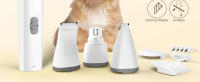 Kit de cuidado de cortapelos para perros con amoladora de uñas, cortapelos eléctrico inalámbrico 4 en 1, cortapelos USB de bajo ruido para perros, gatos, cuidado de patas, ojos, orejas, cara, pelo enredado - details 1