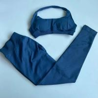 Conjunto de Yoga Sin Costuras Top con Sujetador Camisola Traje Deportivo de Cintura Alta - details 11