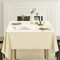 Mantel de PEVA con superposiciones de tela para bodas, Navidad, ducha, cumpleaños, eventos, banquetes, mesa de comedor para el hogar - details 1