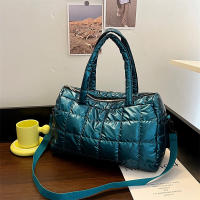 Bolso cruzado de algodón para mujer, bolsa de hombro de gran capacidad, a la moda, estilo Boston - details 4