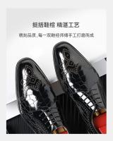 Brock en relieve oxfords zapatos de cuero para hombre - details 4