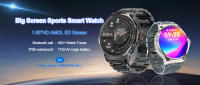 2025 Nuevo reloj inteligente para exteriores con seguimiento GPS, reloj inteligente para hombres, pantalla Ultra HD AMOLED de 1,85 pulgadas, llamada Bluetooth, batería de 710 Mah, 400 + Dial, frecuencia cardíaca, reloj inteligente resistente al agua - details 0