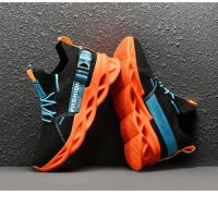 Gran oferta de zapatillas informales moradas a la moda, zapatillas para correr con cuchilla para hombre y mujer, talla grande 48, zapatillas deportivas ligeras y transpirables, zapatillas deportivas de malla para hombre - details 19