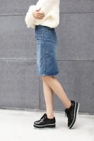 Falda Vaquera Mujer 2025 Primavera - Falda Tubo Ajustada con Abertura Trasera, Denim Elástico de Alta Calidad, Corte A-Line Mid-Length para Estilo Casual o Elegante - details 29
