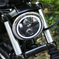 Faros LED para motocicleta y coche 5.75 pulgadas para Harley Sportster Iron 883 Dyna Triumph Street Speed Triple 5 3/4" H4 Faro Principal - details 4