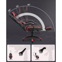 Silla de Oficina con reposapiés telescópico - Reposacabezas Ajustable - Soporte Lumbar - Carga máxima 150 kg - Negro - details 22