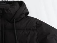 2024 estilo europeo y americano nueva ropa de mujer estilo europeo y americano algodón corto chaqueta gruesa con capucha abrigo - details 8