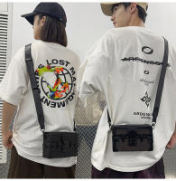 Versión coreana personalizada de estilo extranjero bolso de caja de cómic bidimensional bandolera de hombro calle unisex coreano de moda versátil - details 27