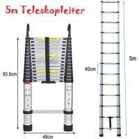 Escalera Telescópica Portátil de Aluminio 6,2m, 2 Ganchos, 15 Peldaños, Antideslizante, Multiusos, Carga de 150kg - details 10