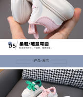 Primavera y otoño nuevos niños zapatos casuales para niños de 1 a 6 años de edad 3 zapatos deportivos para niños zapatos de junta para niñas zapatos blancos para niños medianos y pequeños marea - details 6