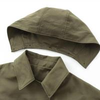 Chaqueta con Capucha Desmontable para Mujer Otoño 2024 Manga Larga Diagonal con Hebilla - details 5