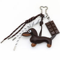 Nuevo llavero personalizado de dibujos animados, bolso colgante, serie, bolsa con forma de perro salchicha, decoración colgante para regalo - details 7