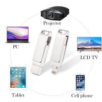JASTER Flash Drive de Alta Velocidad de 256GB Cable USB 3.0 para Iphone Lightning Plata OTG - details 4