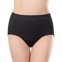 Ropa interior transpirable de cintura media de algodón antibacteriano sin costuras para mujer, talla grande - details 1