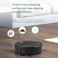 Robot aspirador inteligente 3 en 1, máquina de limpieza del hogar, aspiradora automática, negro - details 2