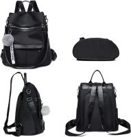 Mochila para mujer, elegante, pequeña, de tela Oxford, impermeable, para uso diario, trabajo y viajes - details 1