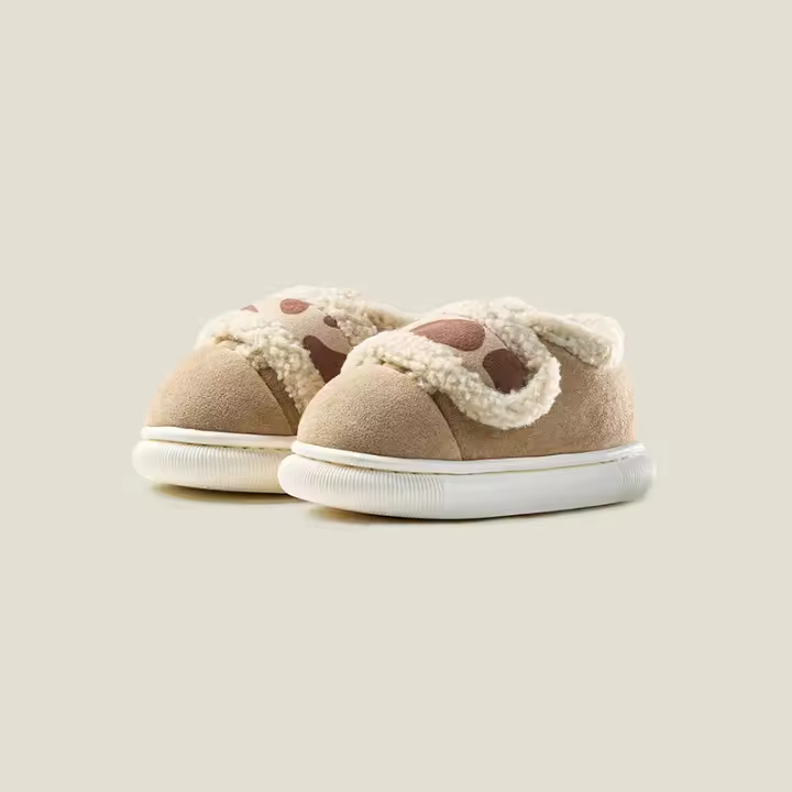 Zapatos de algodón para niños, zapatos de interior antideslizantes para el hogar - 1
