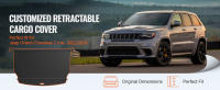 SucceBuy Cubierta de carga retráctil, protector de seguridad impermeable para maletero para Jeep Grand Cherokee 2 filas 2022-2024, cubierta trasera resistente a los rayos UV con aleación de aluminio y material de PVC - details 0