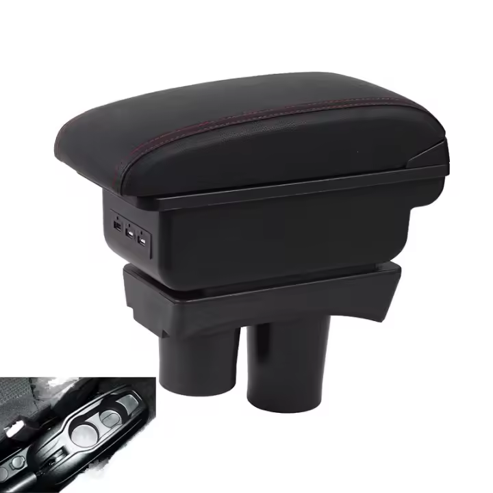 Reposabrazos para Peugeot 301, caja de almacenamiento Interior, piezas de automóvil con portavasos - 1