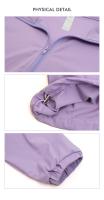 Chaqueta de Yoga de cuello alto con media cremallera para mujer, protección solar UV, ropa transpirable para exteriores, cordón con capucha, Verano - details 14