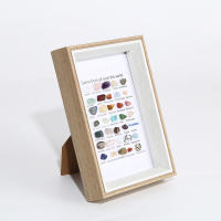Colección de especímenes de piedras preciosas minerales de ágata de piedra Natural, marco de fotos creativo, regalo de decoración del hogar - details 1